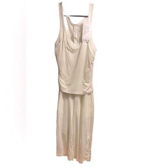 NWT Lululemon Tank Top One piece Jumpsuit Lemon Sorbet Casual Athletic Yoga 10 - Picture 3 of 5